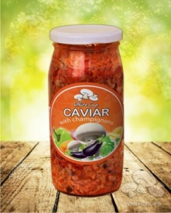 Caviar with champignons