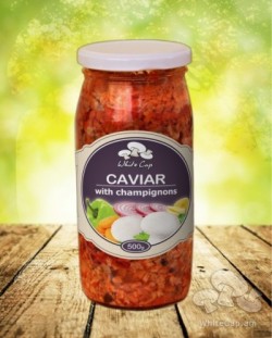 Caviar with champignons